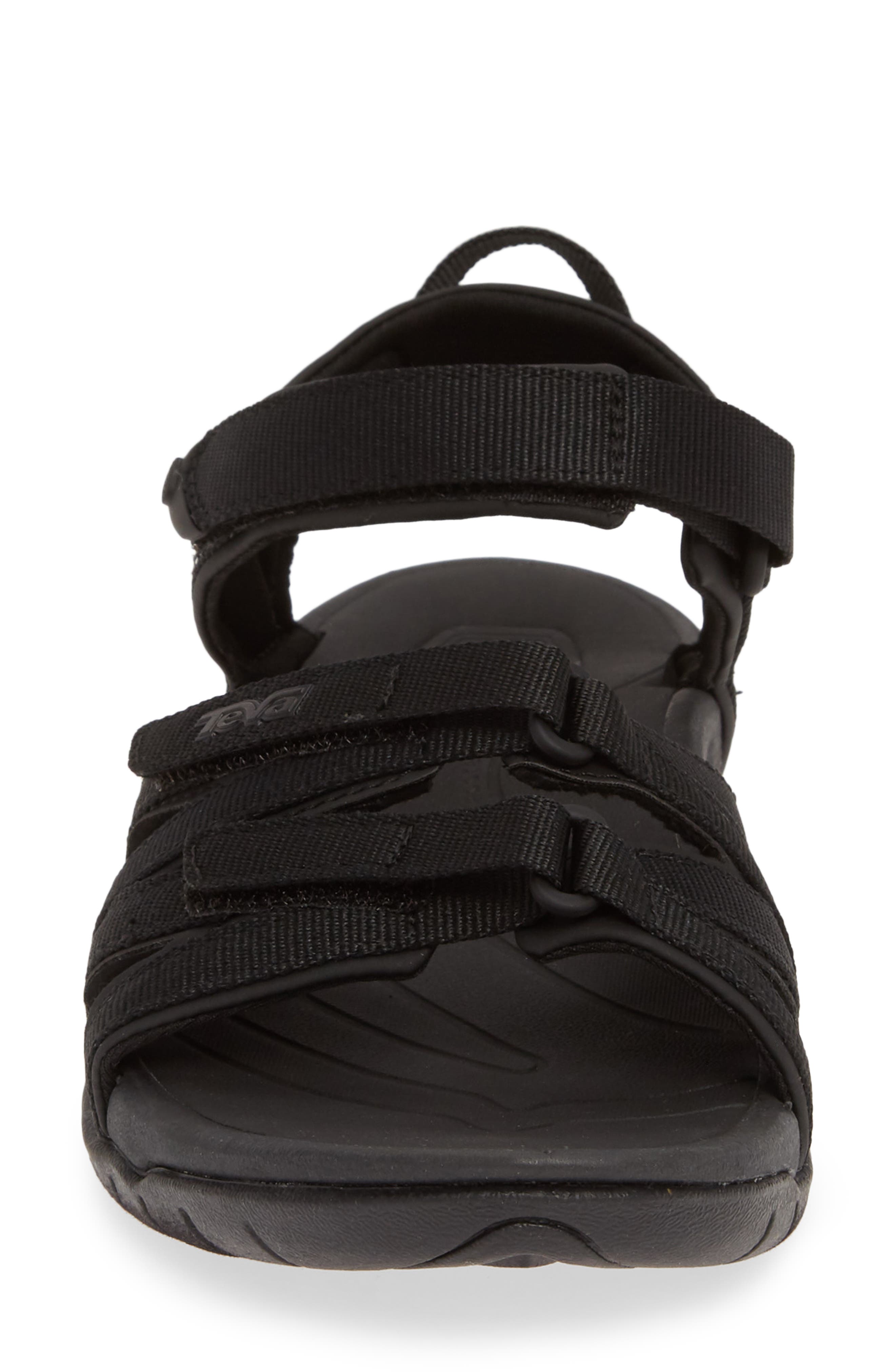 Teva 'Tirra' Sandal, Alternate, color, Black/ Black Fabric