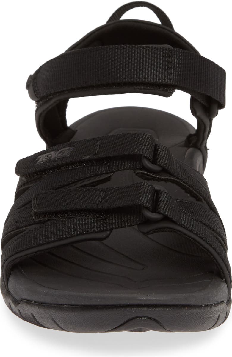 Teva 'Tirra' Sandal, Alternate, color, Black/ Black Fabric