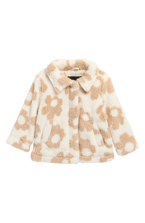 Kids' Floral High-Pile-Fleece Jacket