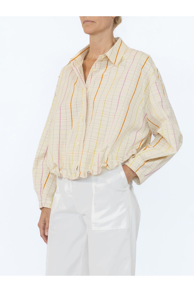 Lille Blouson hem shirt, Alternate, color, Nat/Pink/Yellow