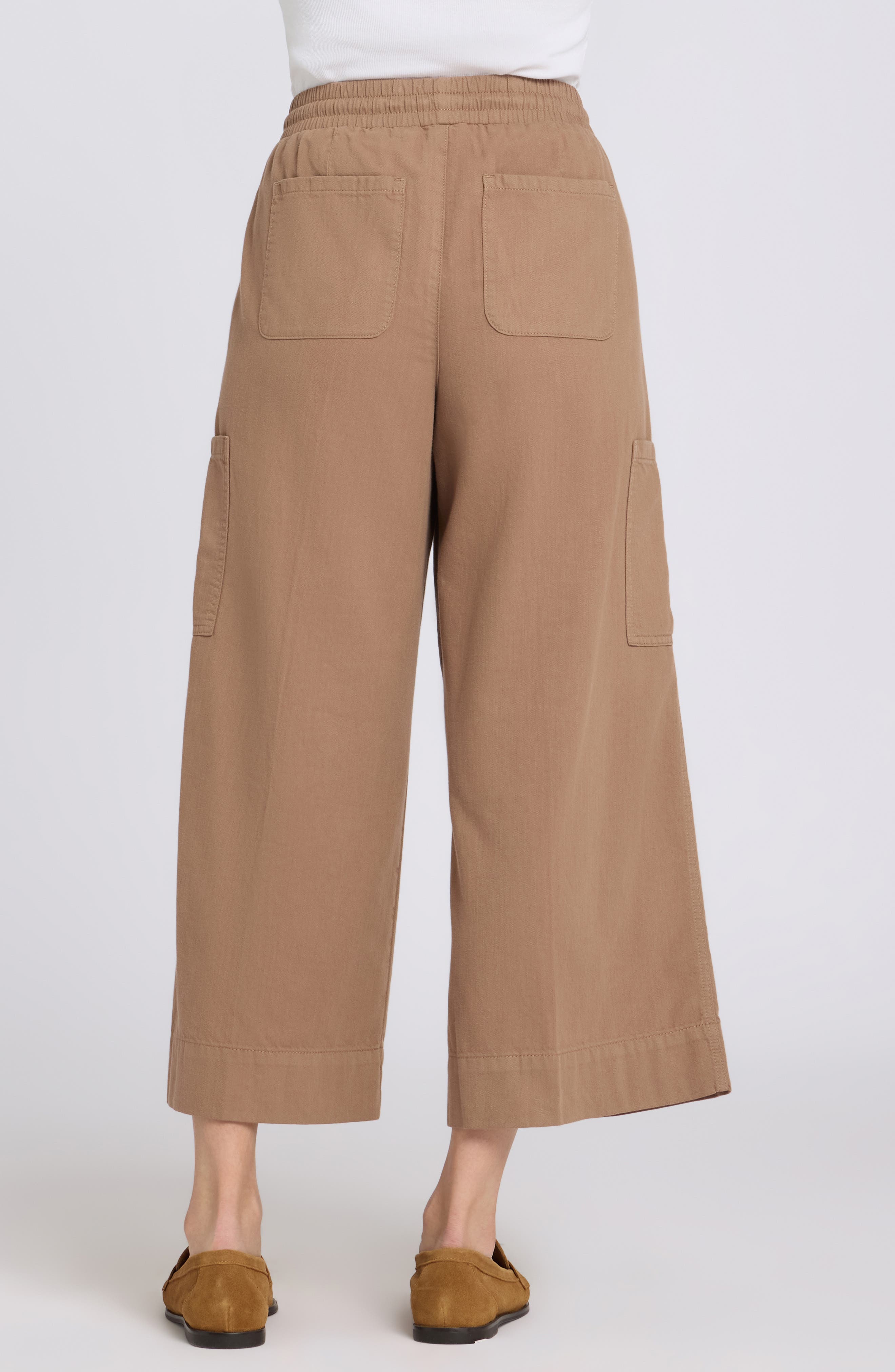 Whitney Crop Wide Leg Drawstring Cargo Pants - image 2