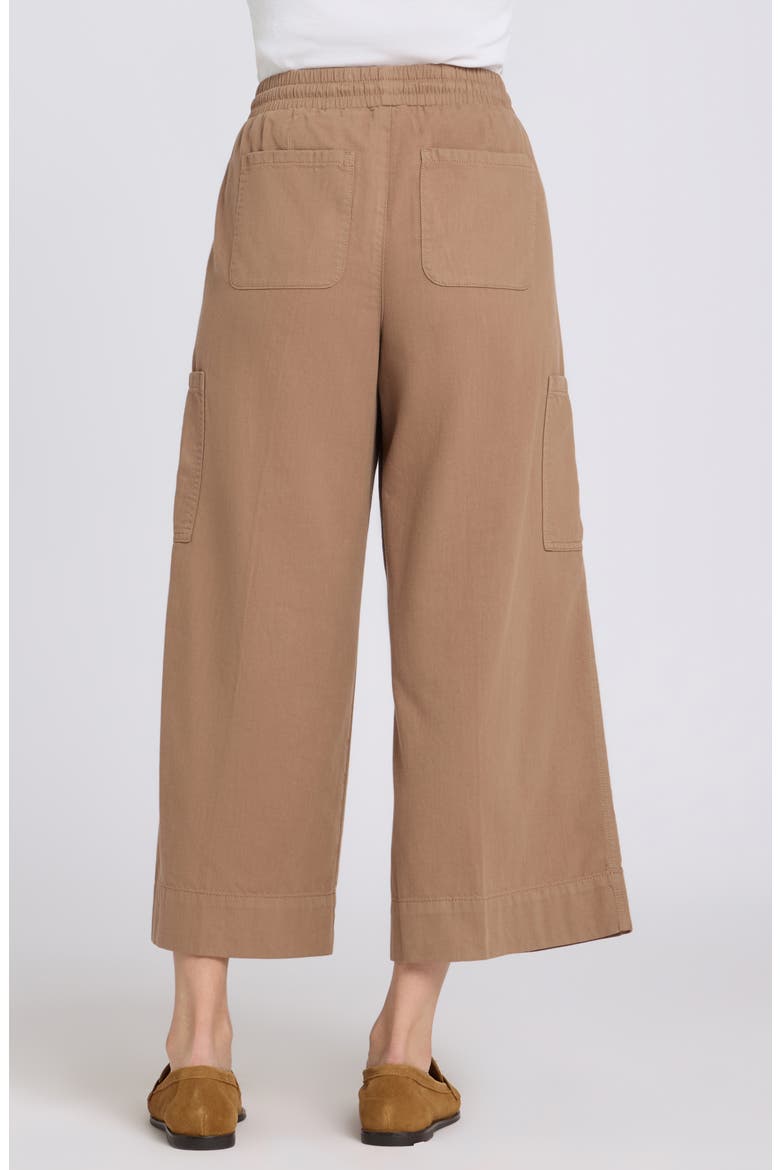 Whitney Crop Wide Leg Drawstring Cargo Pants, Alternate, color, TOASTED COCONUT