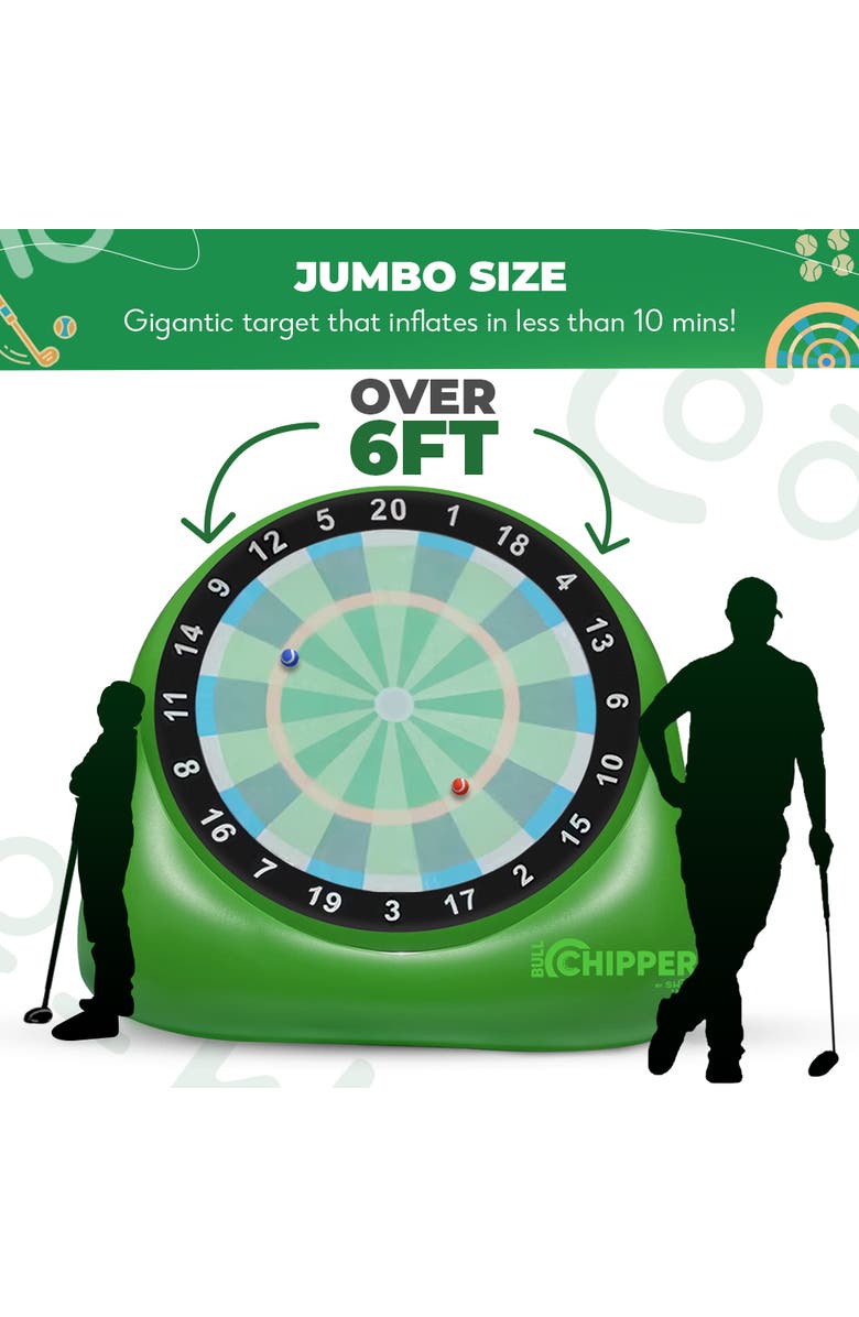 Swooc Games Bull Chipper | Giant Golf Darts, Alternate, color, Green