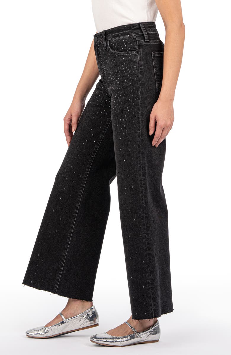 Meg Princess Wash High Rise Wide Leg Jeans - KUT