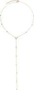 Petit Moments Stone Drop Lariat Necklace