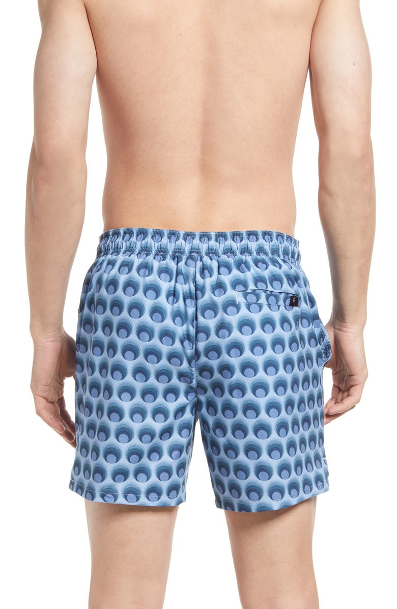 Ted Baker London Men's Totley Geometric Swim Trunks, Alternate, color, 