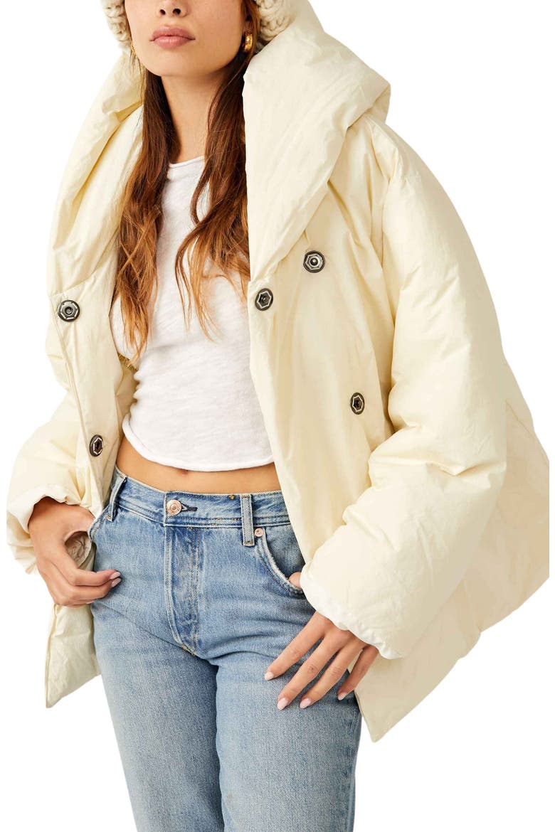 Cloud Puffer Jacket, Main, color, CLOUD DANCER