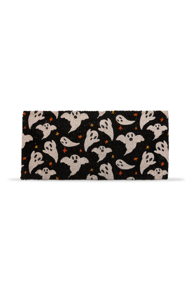 tag Halloween Ghost Coir Door Mat for Spooky Home Decor, Main, color, Black