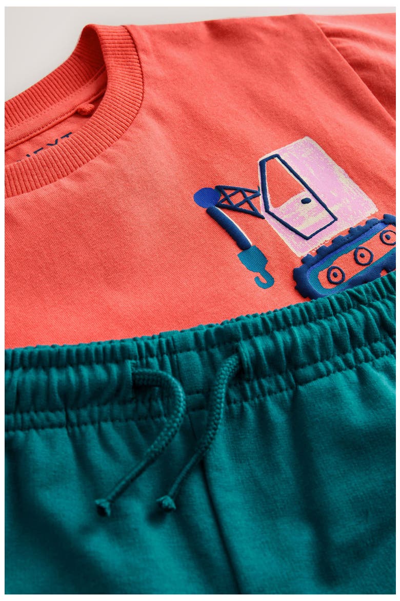 Kids' Dig All Day Graphic T-Shirt & Drawstring Shorts Set, Alternate, color, ORANGE