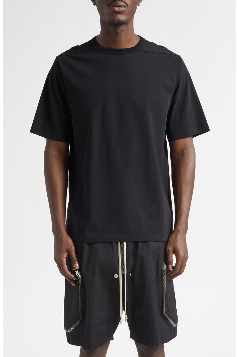 Brad Cotton T-Shirt, Main, color, BLACK