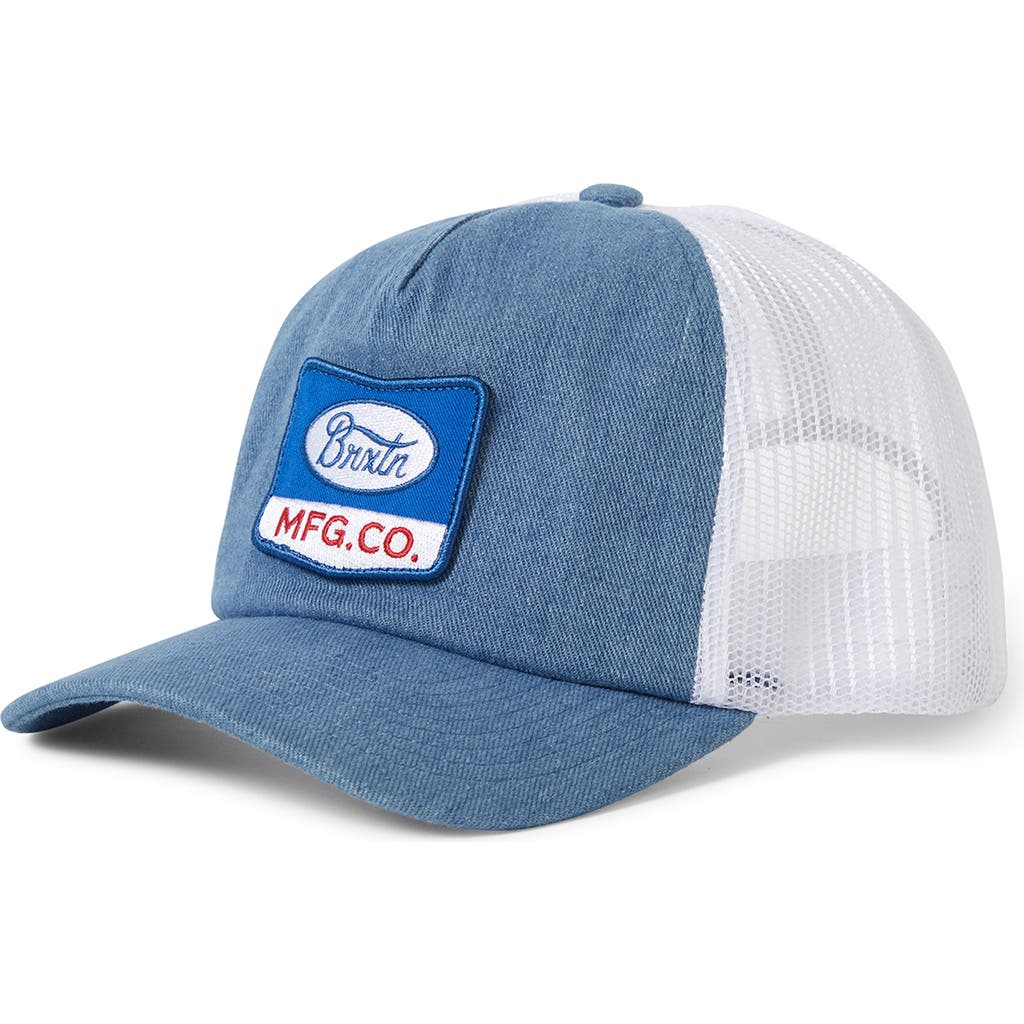 Brixton Phillips Netplus Trucker Hat In Blue