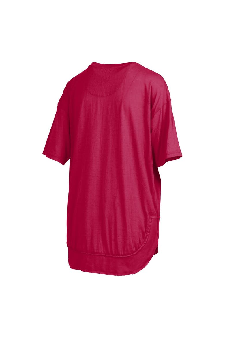 Women's Pressbox  Crimson Alabama Crimson Tide Poncho T-Shirt, Alternate, color, Crimson