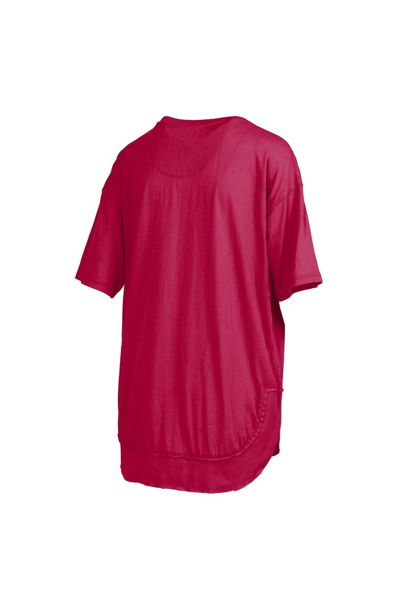 PRESSBOX Women's Pressbox  Crimson Alabama Crimson Tide Poncho T-Shirt, Alternate, color, Crimson