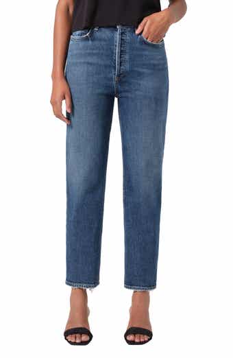 AGOLDE '90s Pinch Waist High Waist Crop Straight Leg Jeans