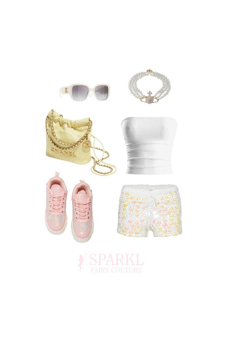 SPARKL SIRENI SHORTS, Alternate, color, White