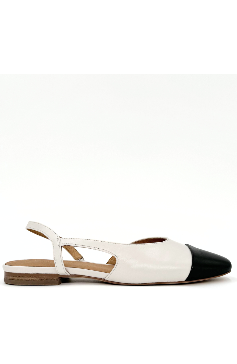 Amie Rafa Lyon Slingback Flat, Main, color, Bone