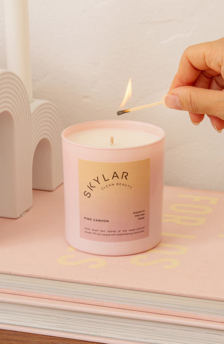 Skylar Pink Canyon Scented Candle, Alternate, color,