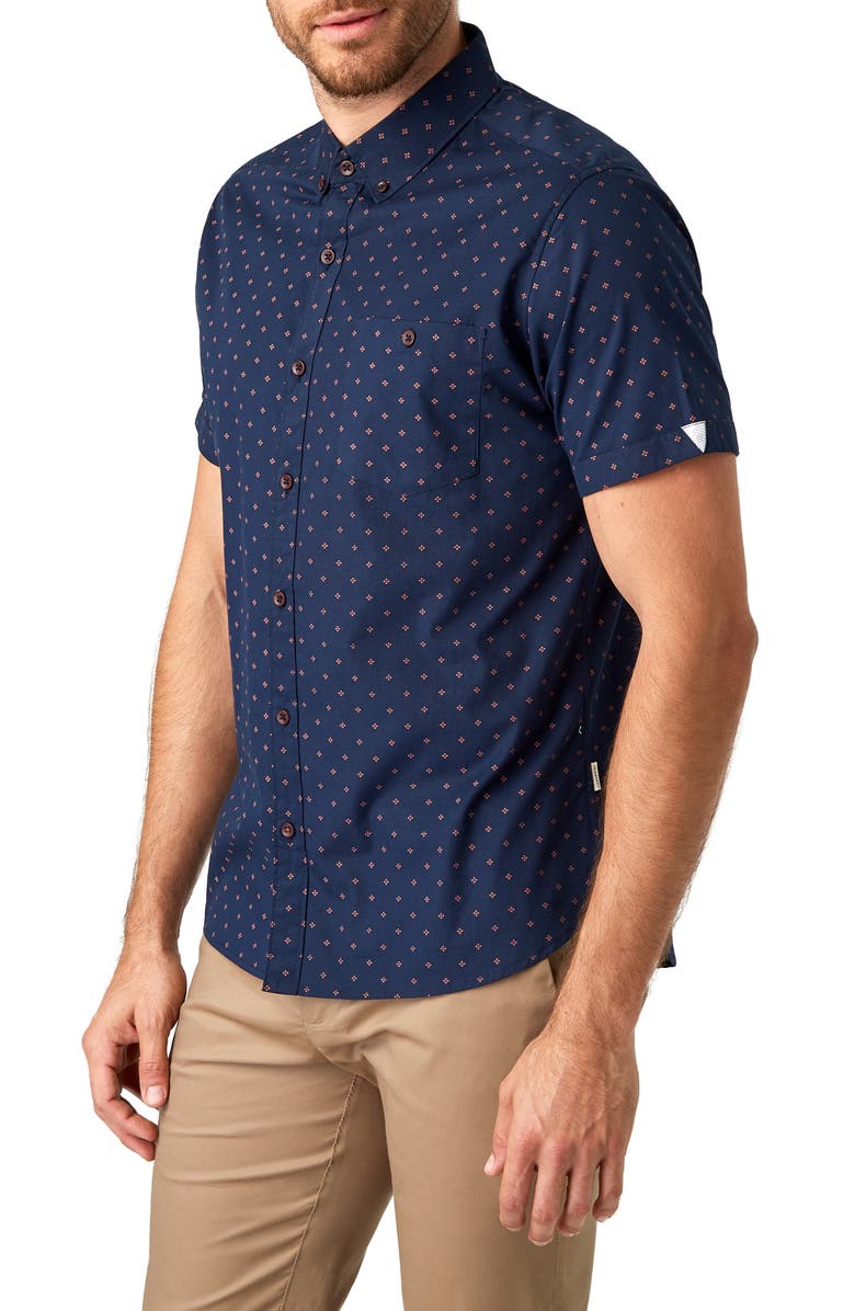 7 Diamonds Tempted Slim Fit Sport Shirt, Alternate, color, 