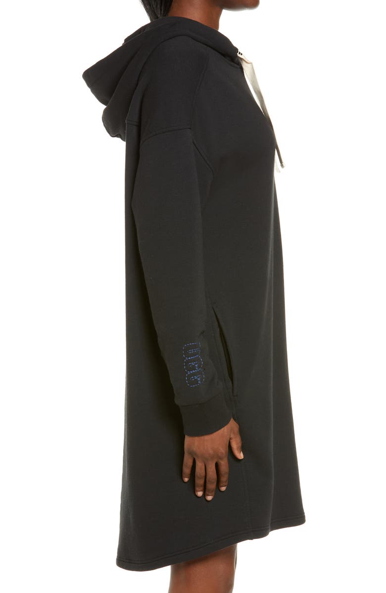UGG<sup>®</sup> Aderlyn Fleece Lounge Hoodie Dress, Alternate, color,