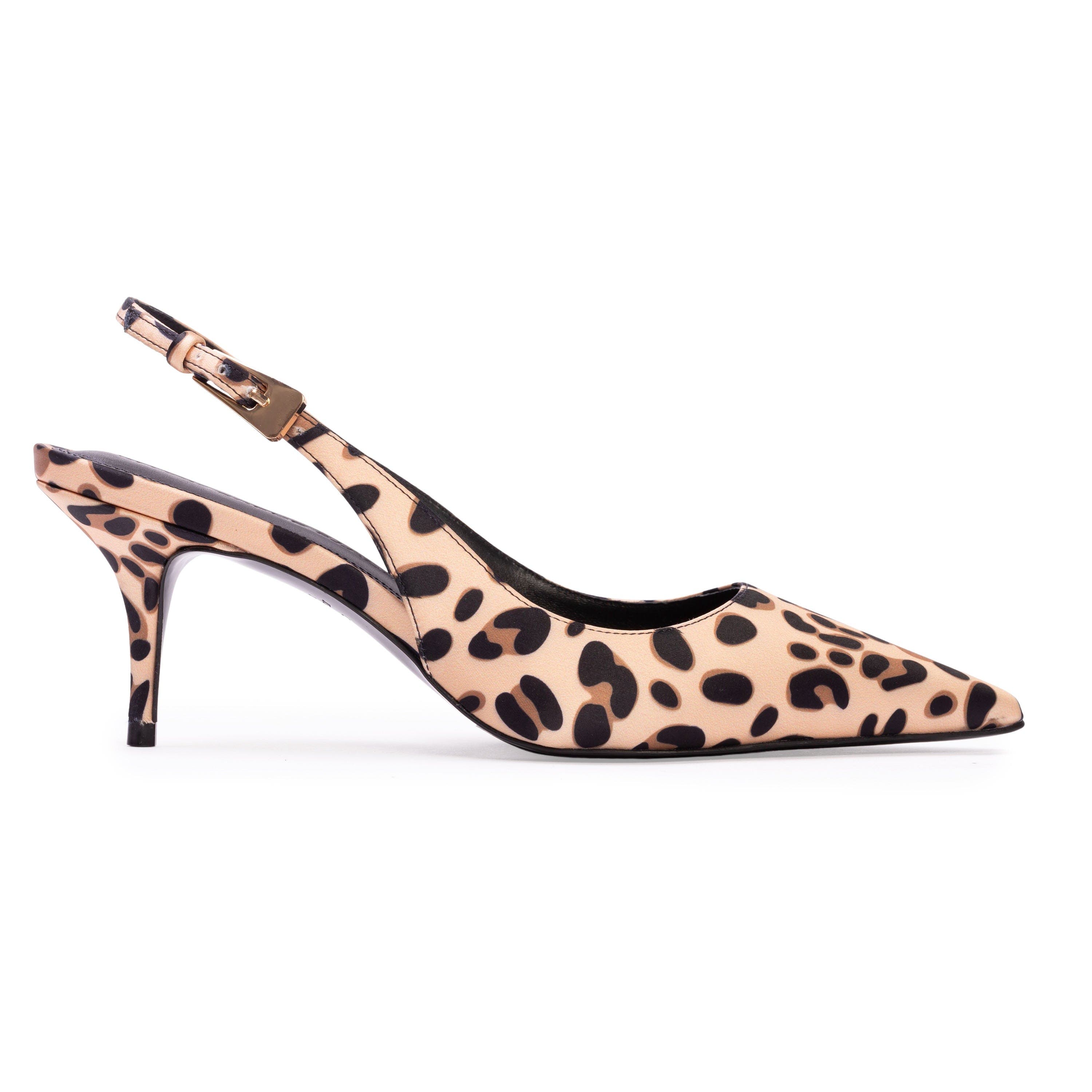 BLACK SUEDE STUDIO Branca 65 Satin Pump, Main, color, Cheetah Satin