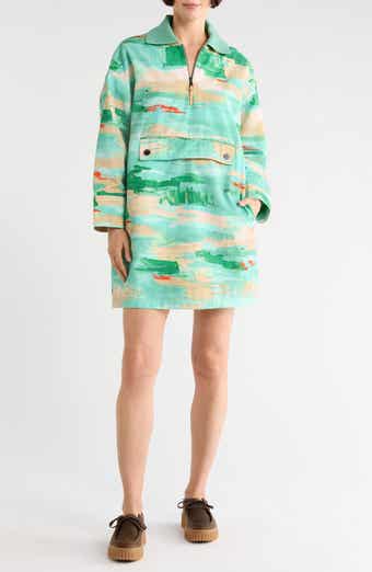 Longchamp Long Sleeve Half Zip Minidress