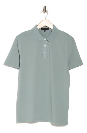 Westzeroone Fasial Cotton Polo In Soft Teal