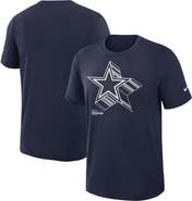 Nike Men's Nike Navy Dallas Cowboys Left End Run Slub Performance T-Shirt