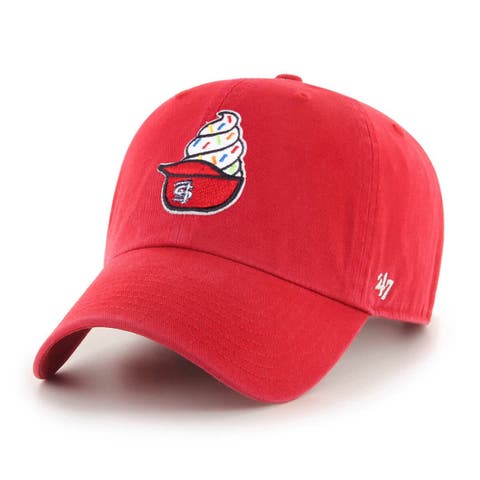 Men's '47  Red St. Louis Cardinals Ice Cream Helmet Clean Up Adjustable Hat