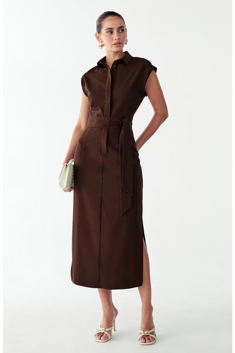 Laurence Dress, Main, color, Chocolate