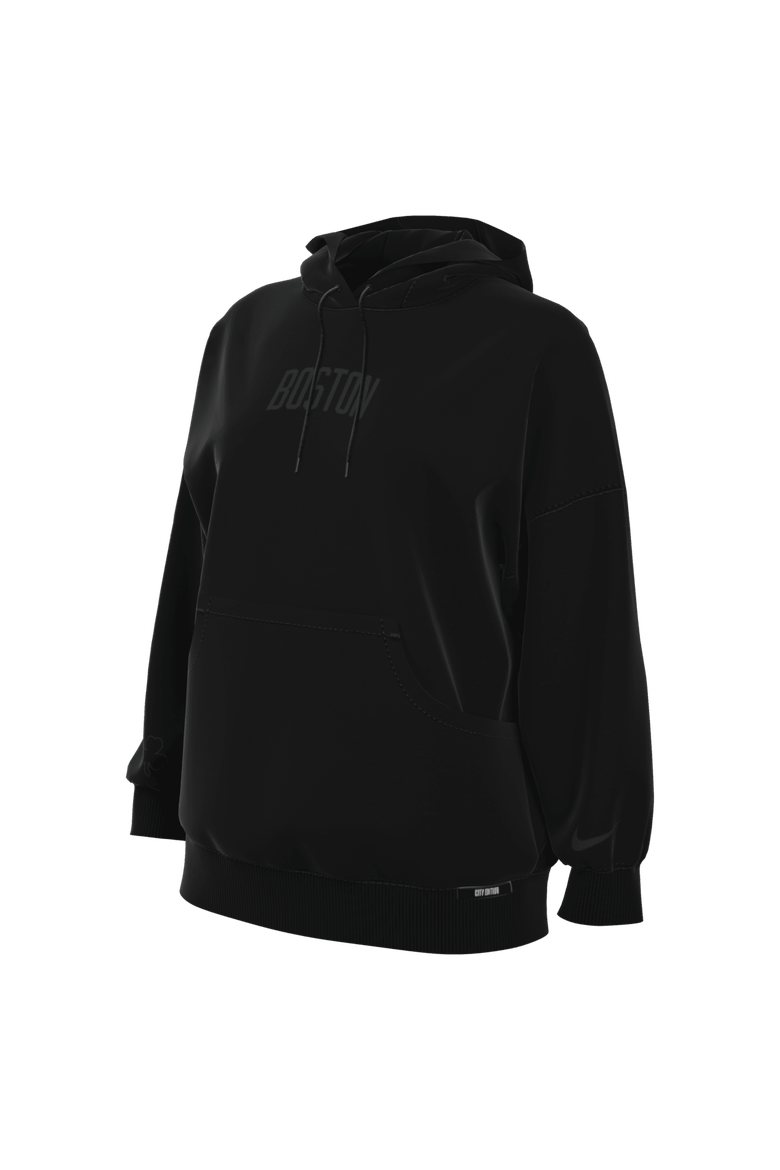 Women's Nike  Black Boston Celtics 2025/26 City Edition Remix Premium Fleece Hoodie, Alternate, color, Black