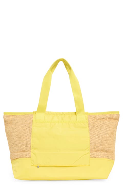 Raffia East/West Tote Bag