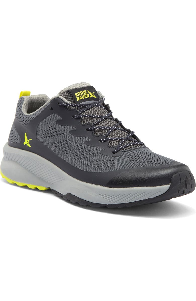 Eddie Bauer Primal Trail Sneaker, Main, color, Grey/ Charcoal/ Lime