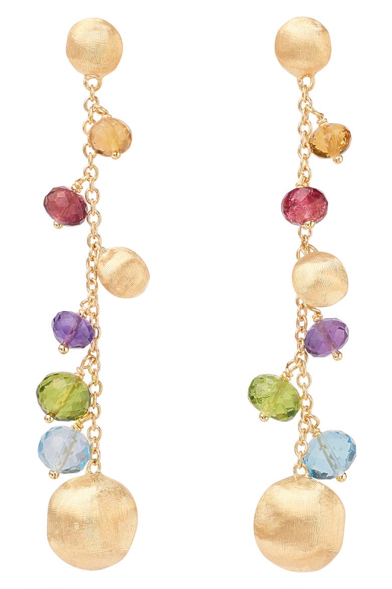 Africa Drop Earrings, Main, color, 18K YELLOW GOLD