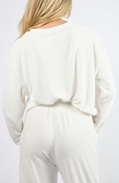 Viens Avec Moi Terry Cloth Sweatshirt