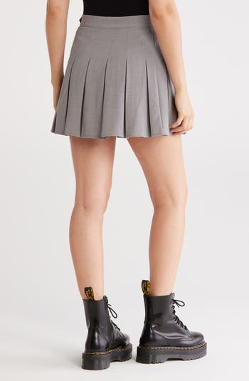 Pleated Miniskirt