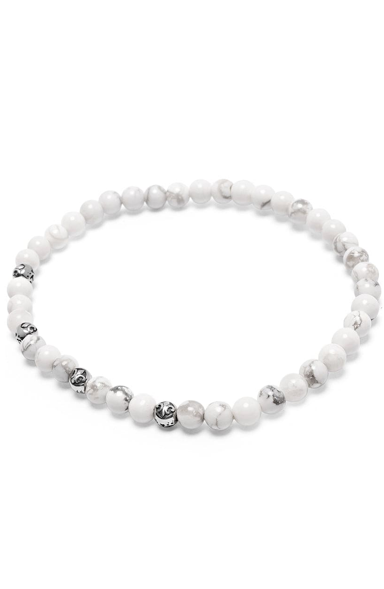 Nialaya Howlite Wristband, Main, color,
