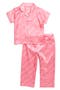 Kids' Satin Notch Collar Pajamas