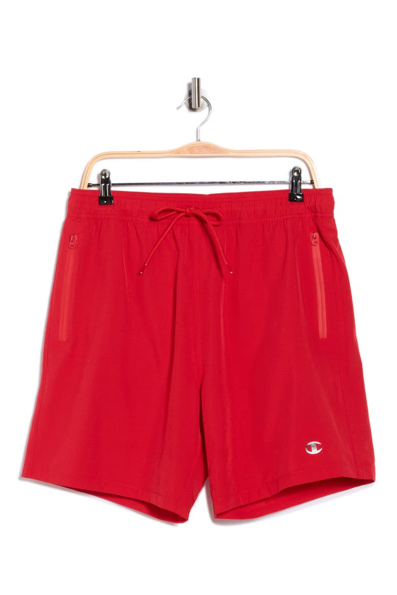 Compression Swim Trunks, Alternate, color, RED