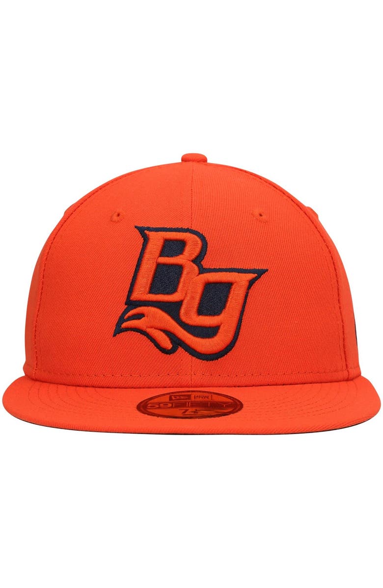 New Era Men's New Era Orange Bowling Green Hot Rods Home Authentic Collection 59FIFTY Fitted Hat, Alternate, color, 