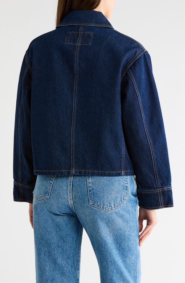 Michael Kors Denim Jacket, Alternate, color, Dark Wash Denim