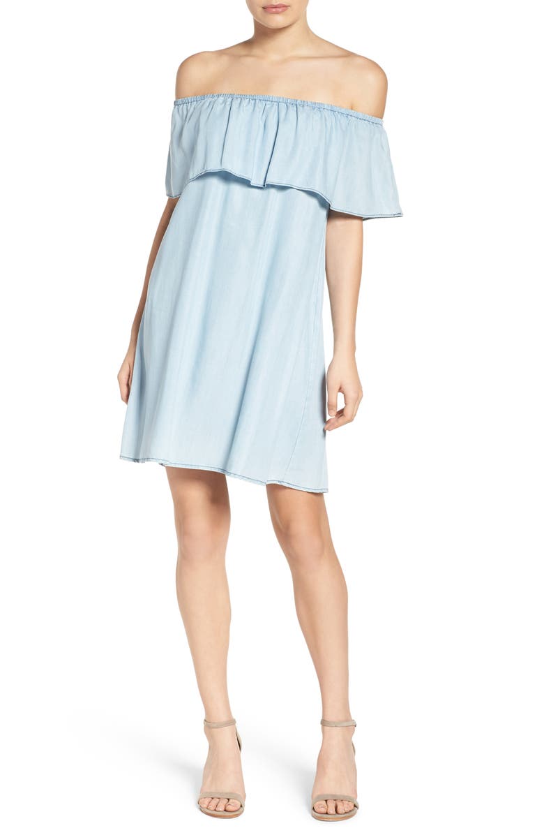 BB Dakota by Steve Madden BB Dakota Maci Off the Shoulder Dress, Alternate, color,