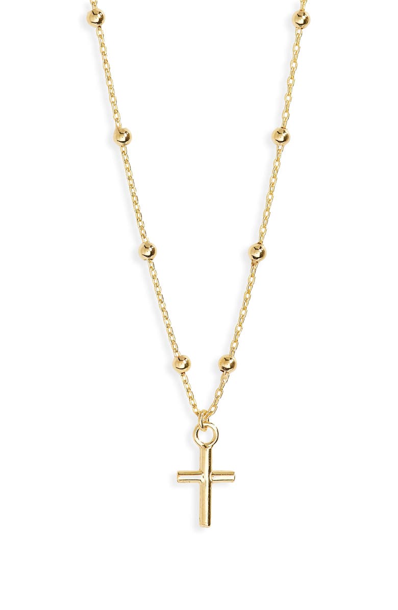 Bony Levy 14K Gold Beaded Necklace, Main, color, 