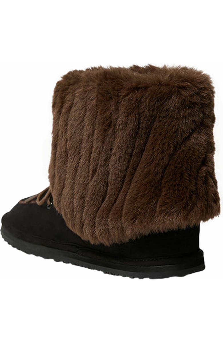 WeWoreWhat Fold Over Fur Bootie, Alternate, color,