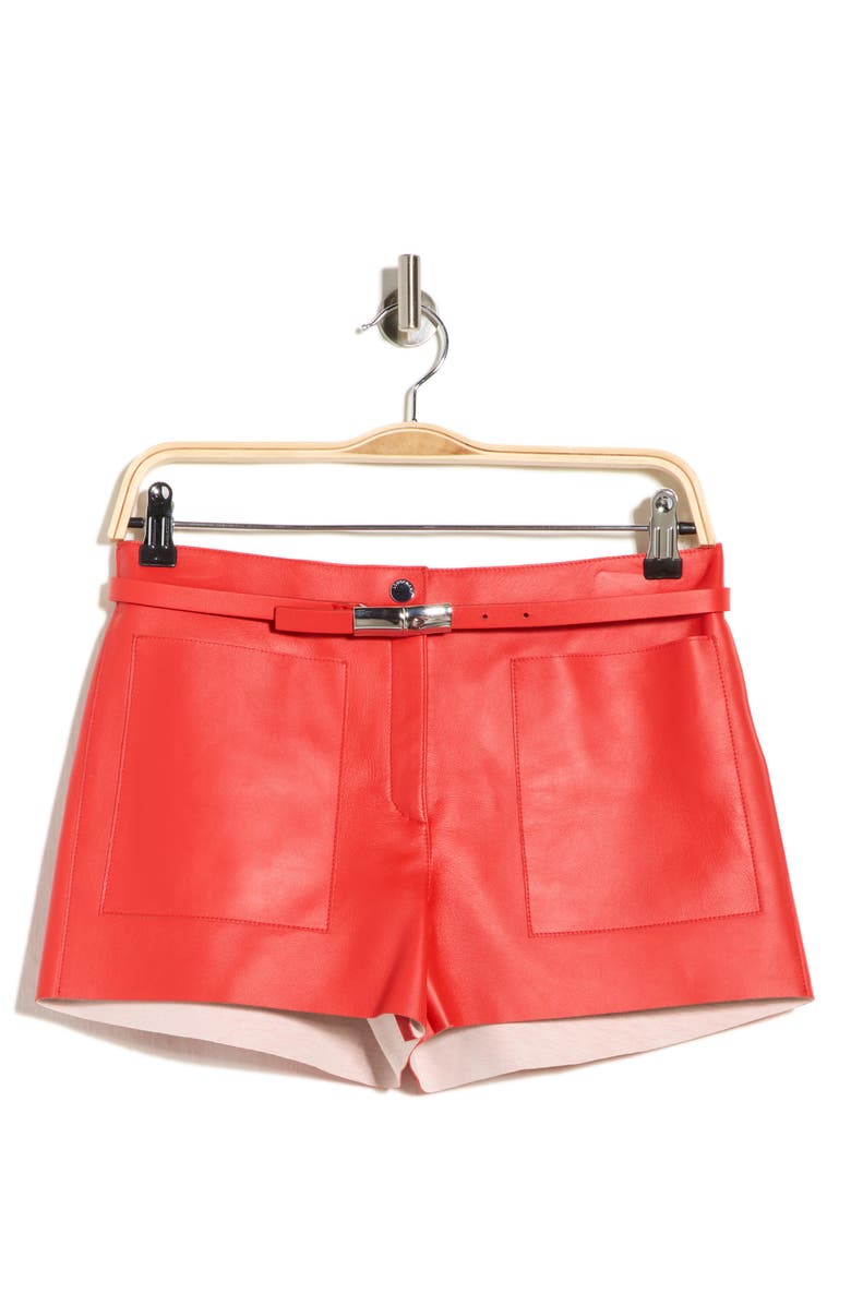 Longchamp Leather Shorts, Alternate, color,