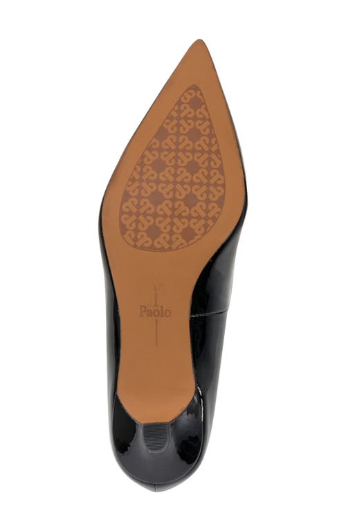 Linea Paolo Patent Pointed Toe Pump In Black