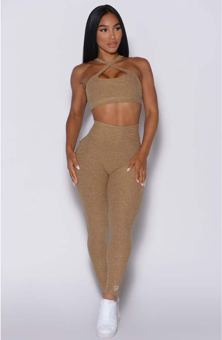 Bombshell Sportswear Pocket Pop Leggings, Alternate, color, Caramel