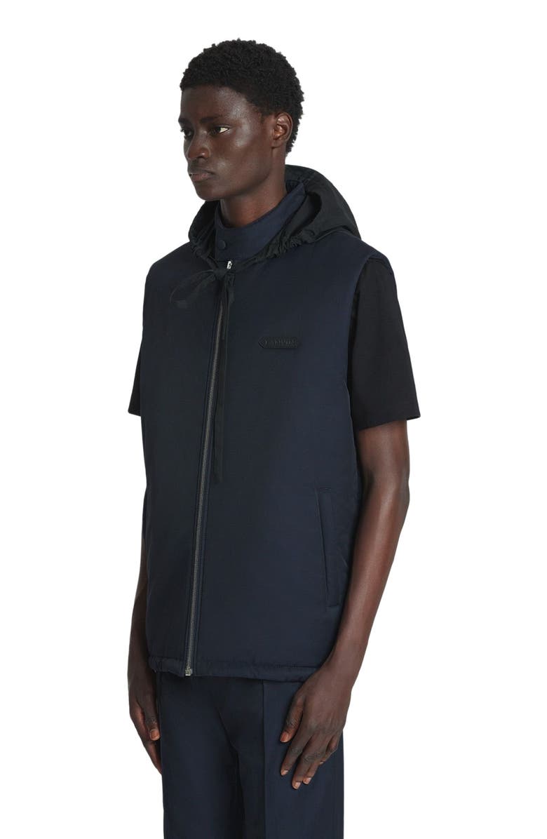 Lanvin SLEEVELESS PADDED JACKET IN TECHNICAL COTTON, Alternate, color, 