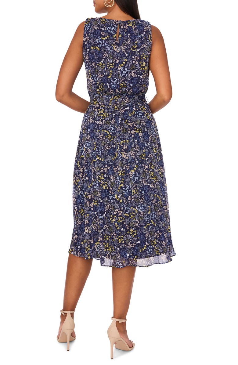 Chaus Floral Sleeveless Midi Dress, Alternate, color,