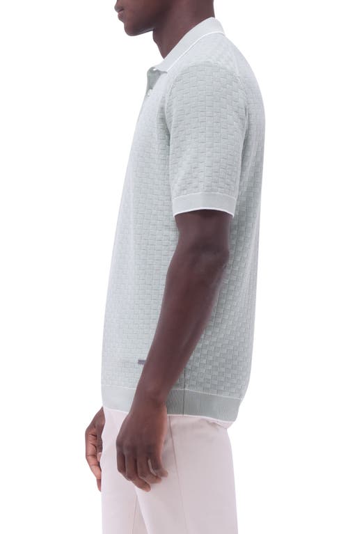 Bugatchi Tipped Contrast Collar Polo Sweater