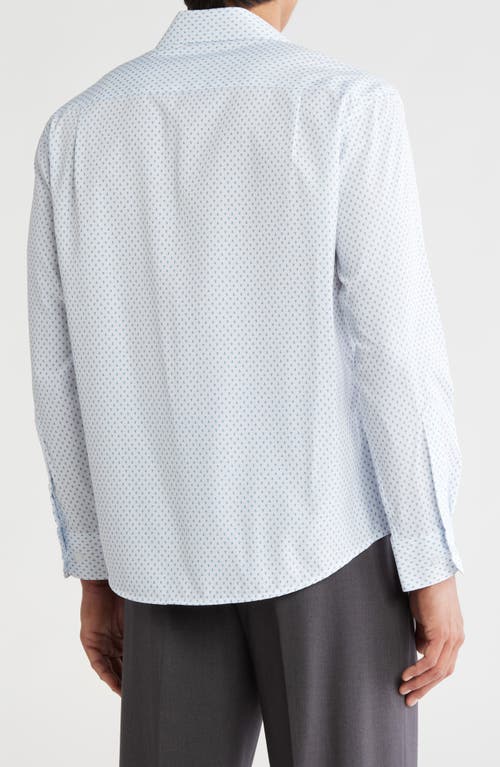 Nautica Microprint Regular Fit Dress Shirt In Multi